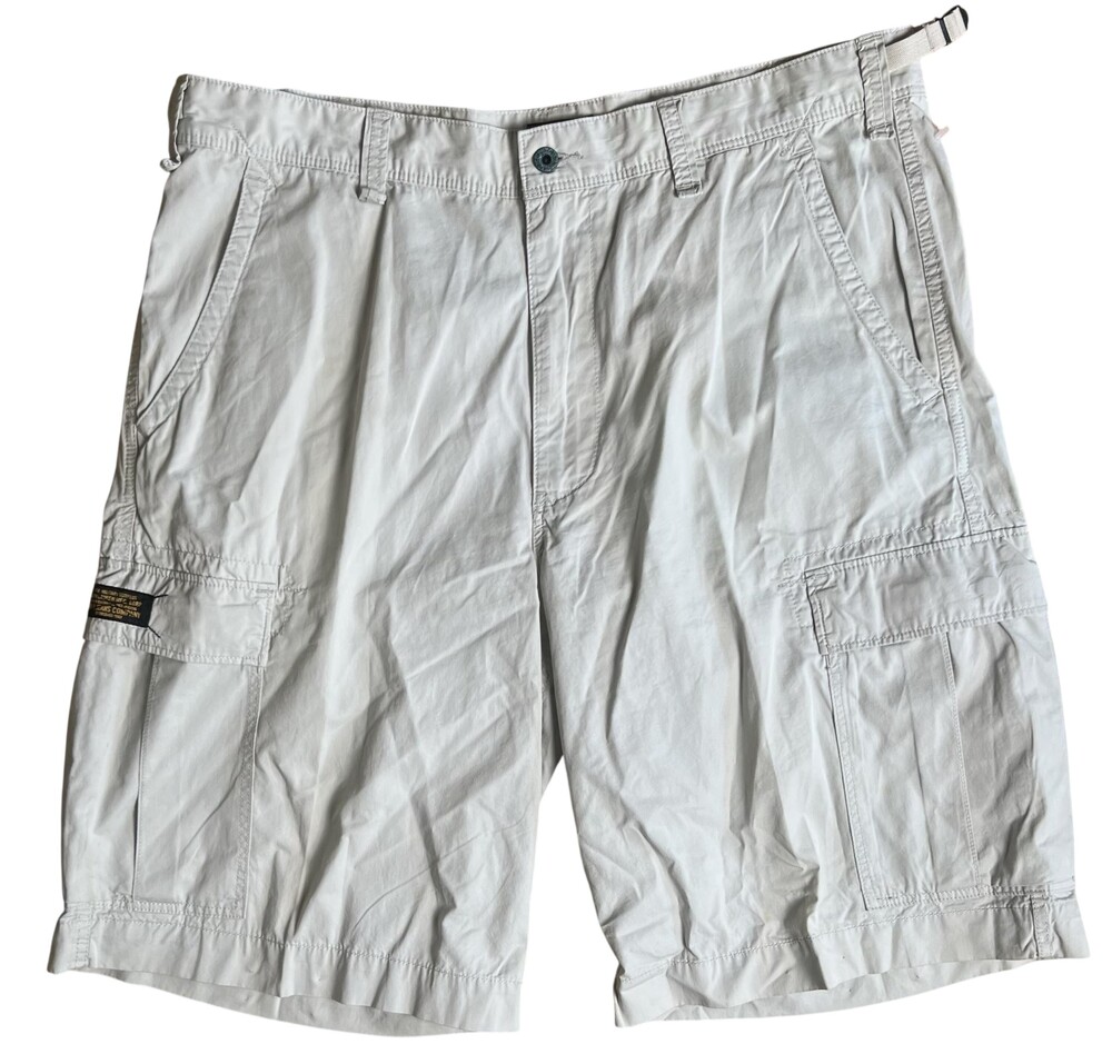 Polo Jeans Co. Ralph Lauren Shorts Mens 40 Beige Canvas Cargo Relaxed